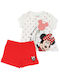 Disney Kids Set with Shorts Summer 2pcs Red