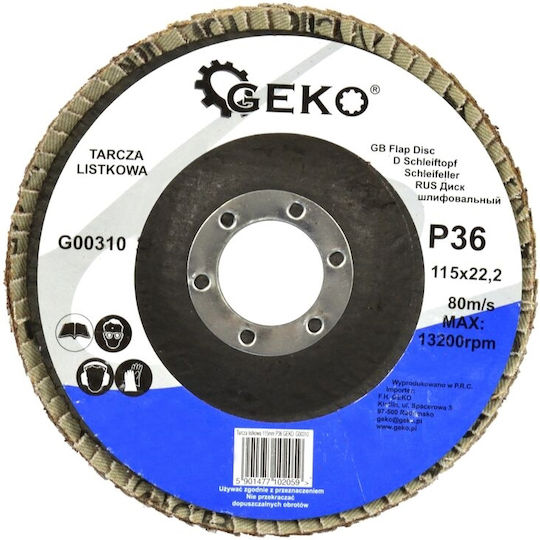 Geko Schleifscheibe P60 Metall 115mm