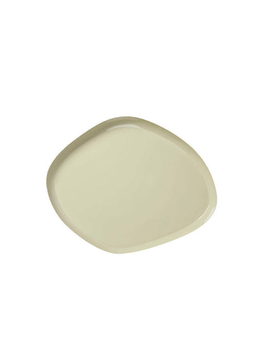 Broste Copenhagen Metall Rechteckig Serviertablett mit Griffen in Beige Farbe 39x32x3cm 71178244 1Stück