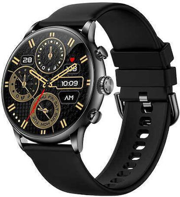 Lamtech LAM113478 44mm Smartwatch με Παλμογράφο (Μαύρο)
