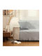 Borea Aztek Zweisitzer-Sofa Überwurf 180x250cm Grau