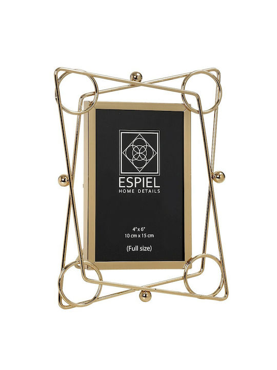 Espiel Frame Metallic 15cmx20cm with Gold Frame