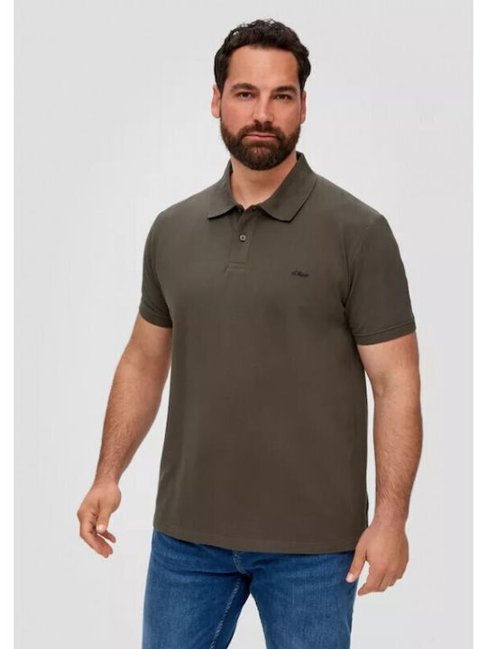 S.Oliver Herren Kurzarmshirt Polo Grün