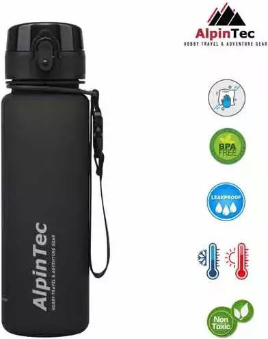 Alpintec Sticlă Pentru Copii Style 500ml Neagră S-500bl