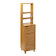 Five Badezimmersäule Wandhängeschrank H38xB33xH168cm Beige