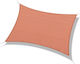Outsunny Rechteckig Sonnensegel Rot 4x6m