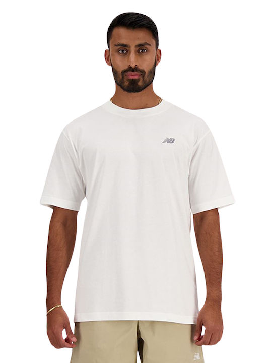 New Balance Herren Sport T-Shirt Kurzarm Weiß