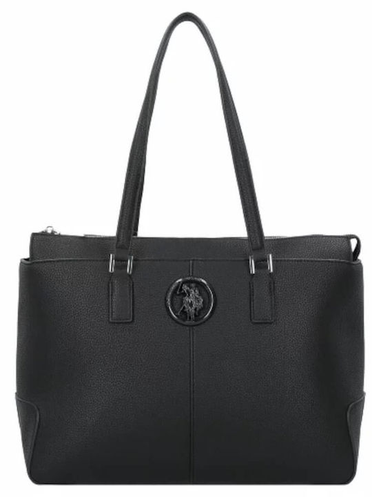 U.S. Polo Assn. Damen Tasche Shopper Schulter Schwarz