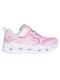 Heart Lights Παιδικά Sneakers με Σκρατς Ροζ