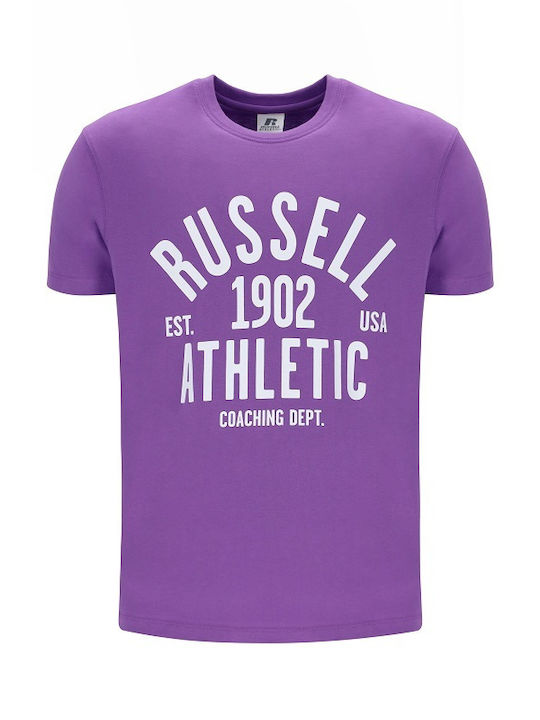 Russell Athletic Ανδρικό T-shirt Κοντομάνικο Μωβ