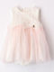 Children's Dress Sleeveless Knitted Powder Pink