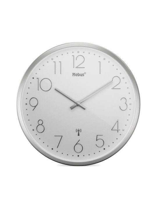 Mebus Wall Clock Silver