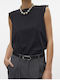 Vero Moda Women's Blouse Cotton Short Sleeve Black