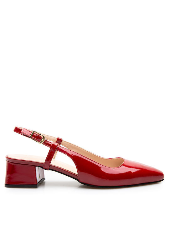 Labrini Patent Leather Burgundy Heels