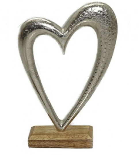 ForHome Decorative Heart made of Metallic 10x5x17cm 1pcs