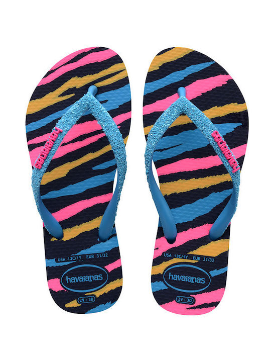 Havaianas Șlapi pentru copii Albastru marin Kids Slim Glitter Trendy