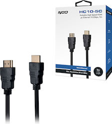 NOD HC10-5C HDMI male - HDMI male 5m Μαύρο