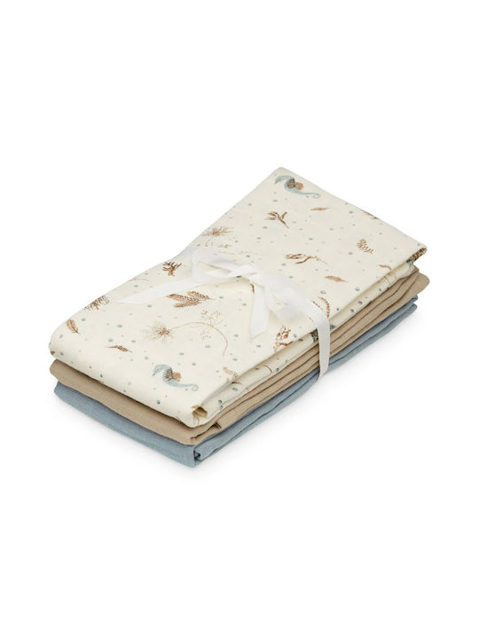 Cam Cam Copenhagen Mix Sea Garden Πάνες Αγκαλιάς από Μουσελίνα 70x70εκ. 3τμχ