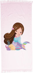 Borea Παρεό Kids Beach Towel Pink 140x70cm