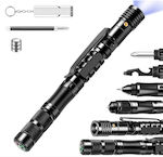 Ideallstore Tactical Pen Comando Specialist Multifunctional Aluminium 13.5 Cm Black