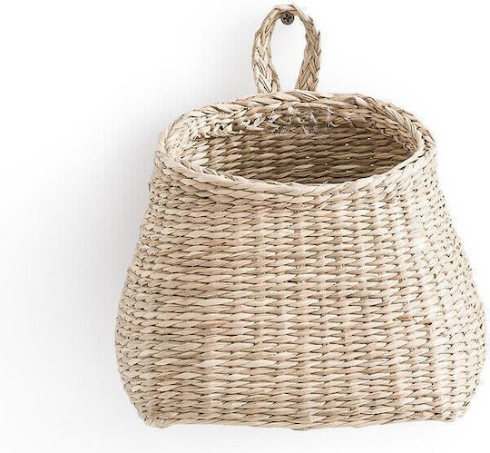 La Redoute Interieurs Dekorativer Korb Korbweide mit Griffen Beige 18cm