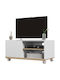 TV Stand with Wheels White L80xD45xH39.5cm