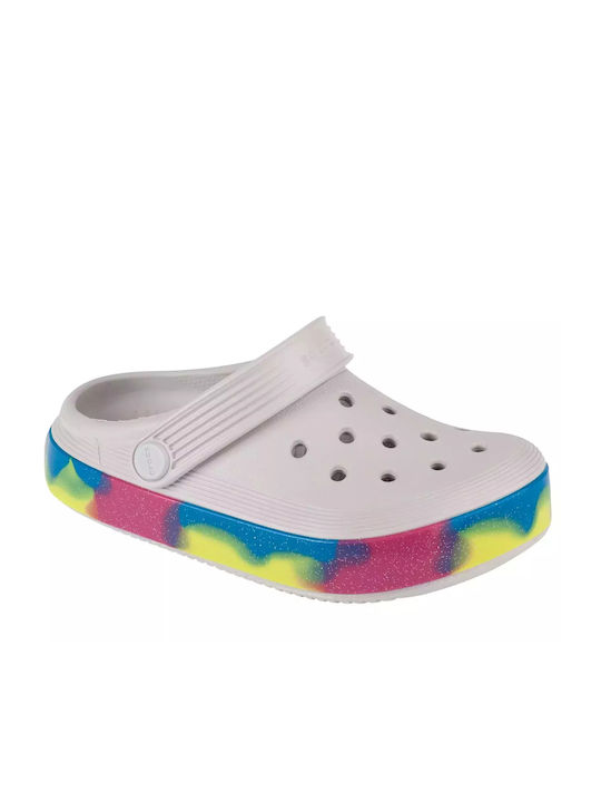 Crocs Glitter Band Kinder Badeschuhe Weiß