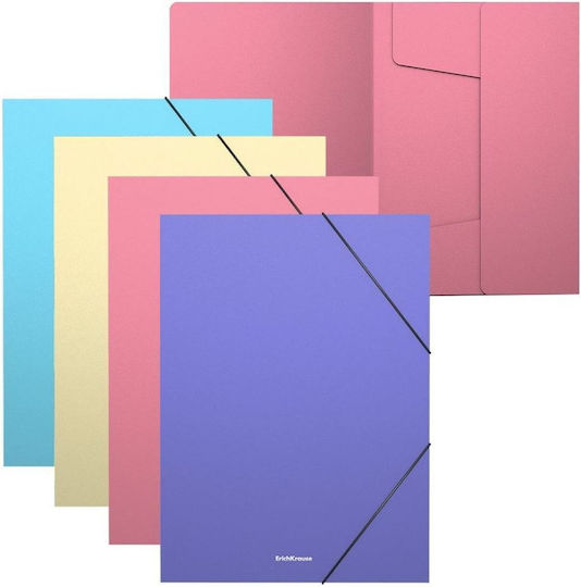 ErichKrause Φάκελος με Λάστιχο και Αυτιά για Χαρτί A4 Matt Pastel