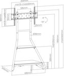 Maclean Energy MC-455 Wall TV Mount up to 75" and 35kg