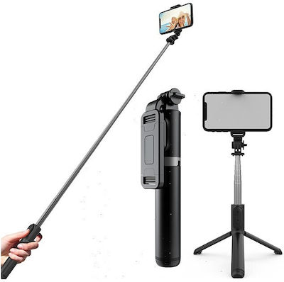 Selfie Stick με Bluetooth Μαύρο 8033