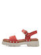 Tamaris Damen Flache Sandalen in Rot Farbe