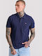 Funky Buddha Men's Blouse Polo Navy