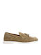 Δερμάτινα Ανδρικά Loafers σε Μπεζ Χρώμα