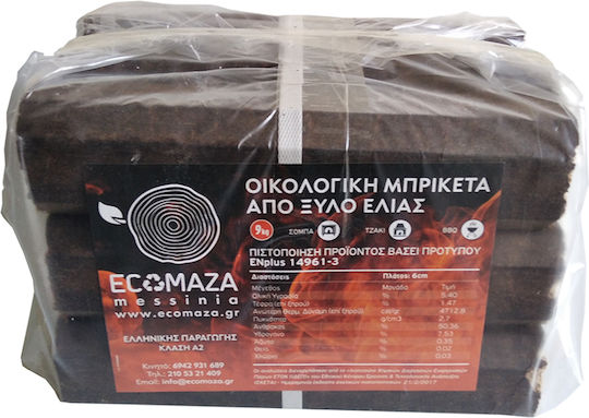 Ecomaza Olive Wood Briquettes 9kg