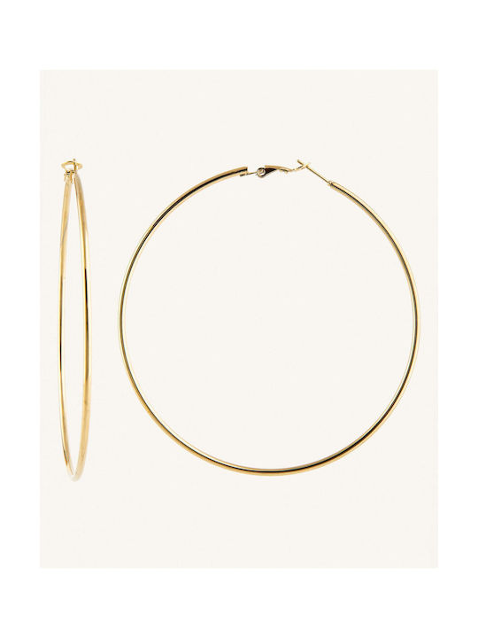 StanStefan Earrings Hoops made of Steel Gold Plated