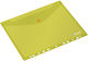 Titanum Folder with Button for Paper A4 Yellow