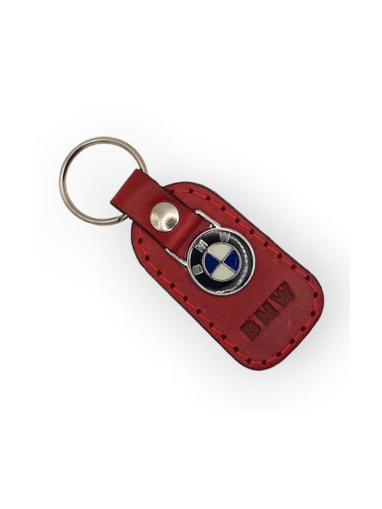 Keychain Piele Roșu