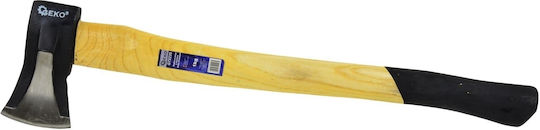 Geko G72235 Axe Length 63cm and Weight 1kg with Wooden Handle