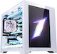 1STPLAYER SP7 Gaming Mini Tower Computer Case with Window Panel and RGB Lighting White