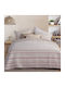 Nef-Nef Homeware Canfield Κουβερλί Υπέρδιπλο Microfiber Beige 230x240cm
