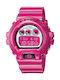 Casio G-shock Digital Herrenuhr 50mm Chronograph Batterie mit Rosa Kautschukarmband