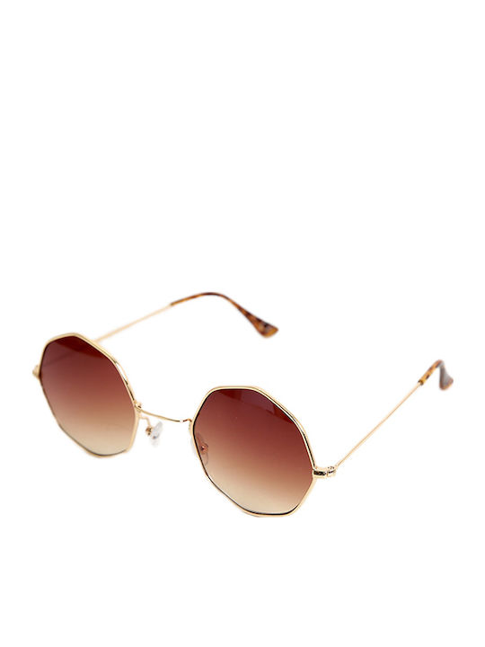 Looks Style Eyewear Unisex Sonnenbrille mit Gol...
