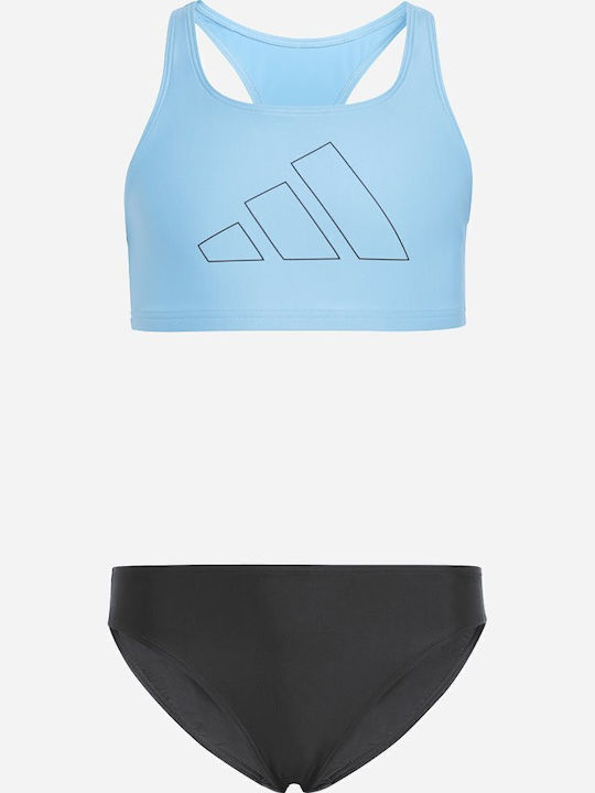 adidas Big Bars Kids Swimwear Bikini Blue
