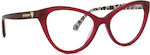 Moschino Eyeglass Frame Katzenauge Rot MOL631 WGX