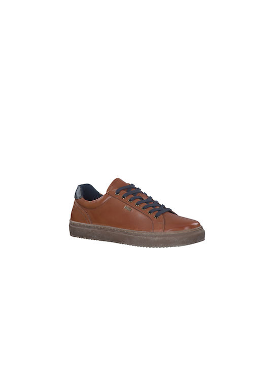 S Oliver Cognac Ανδρικά Ανατομικά Δερμάτινα Sneakers Ταμπά 5-13605-41 3a5