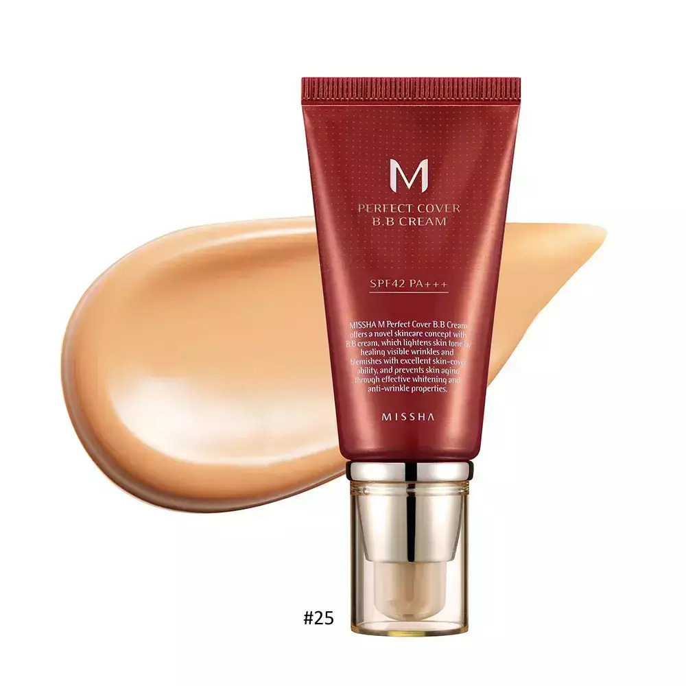 Missha Perfect Cover BB 25 Warm Beige Κρέμα Προσώπου Ημέρας με SPF42 για Ενυδάτωση & Ατέλειες με Υαλουρονικό Οξύ & Κολλαγόνο 50ml