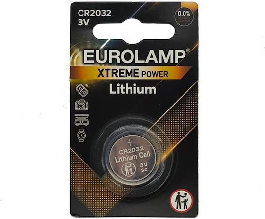 Eurolamp Batterie Lithium für Uhren CR2032 3V 1Stück