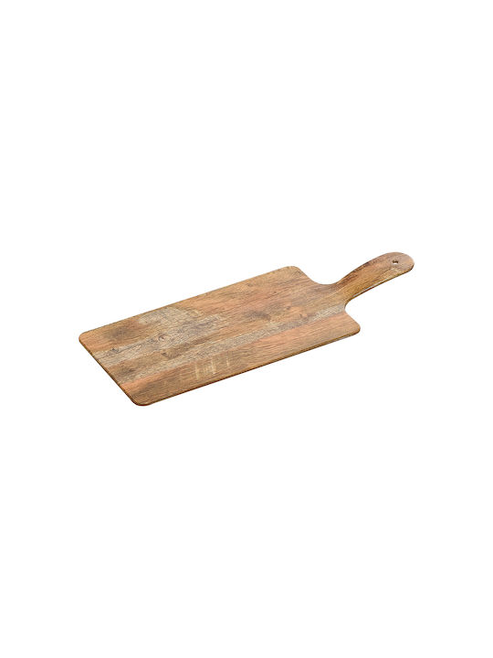 XM-Casa Servierplatte Oval Kunststoff Braun 17.5x32.5cm 1Stück