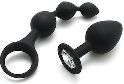 Rimba Play Anal Plugs Set Black 1pcs