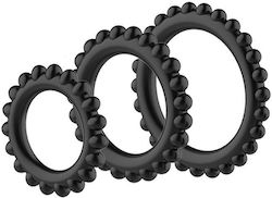 Baile Σετ Δαχτυλίδια Πέους & Όρχεων Μαύρα